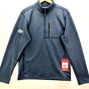The North Face Skyline Jacket Mens Size Medium Blue 1/2 Zip Fleece Outdoors NEW